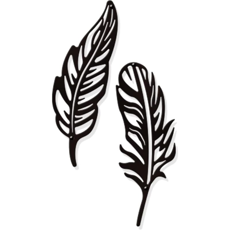 Décoration murale en plumes métalliques, tenture murale dans le salon Home chambre cuisine Bureau pendentif