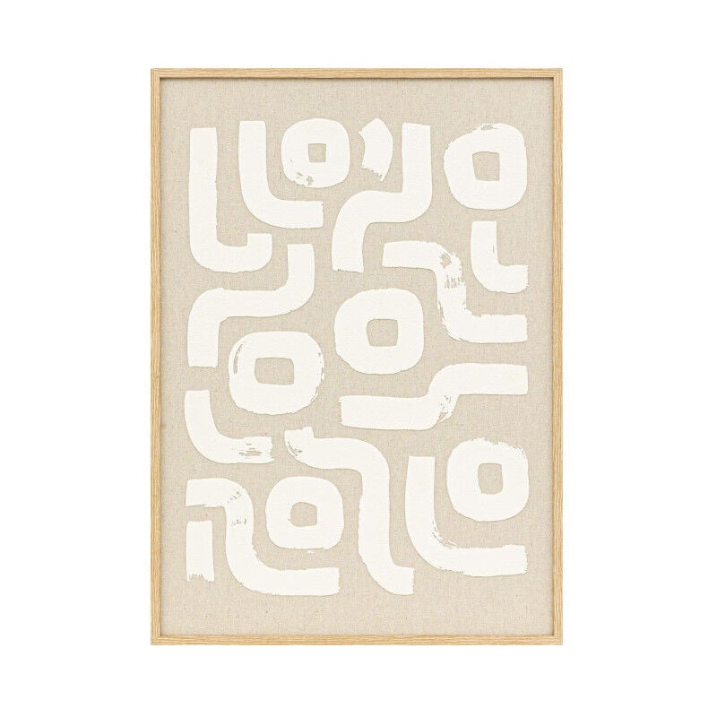 Décoration Murale en Relief 'Disa' 70cm Beige