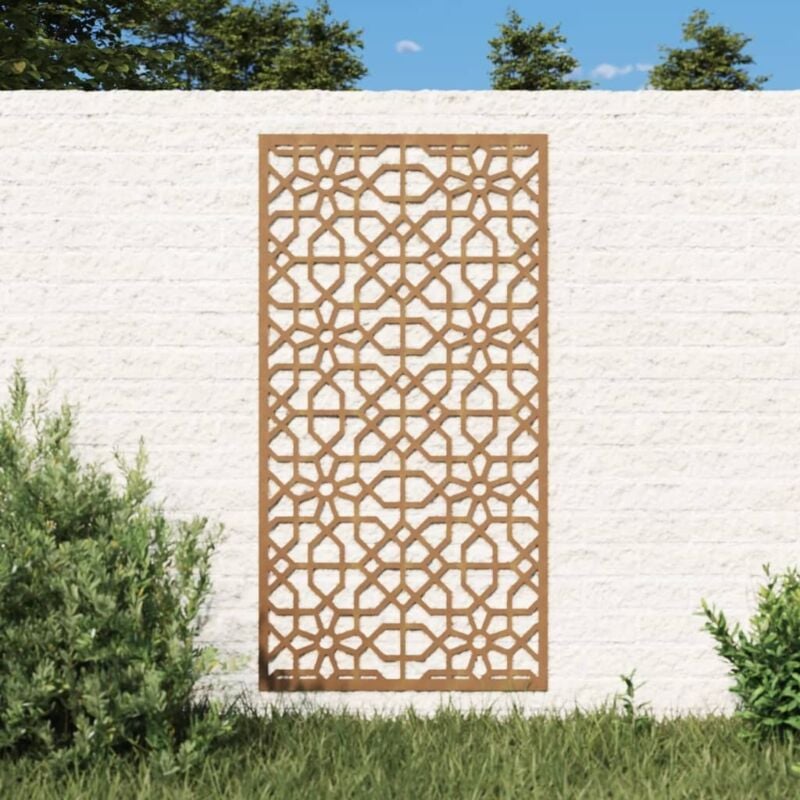 Décoration murale jardin 105x55cm acier corten design mauresque vidaXL