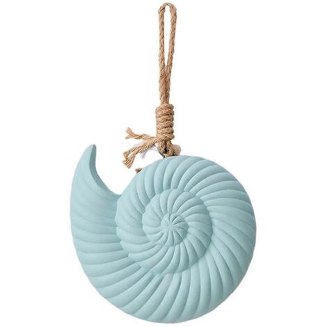 Décoration murale méditerranéenne - Pendentif en bois et coquillage