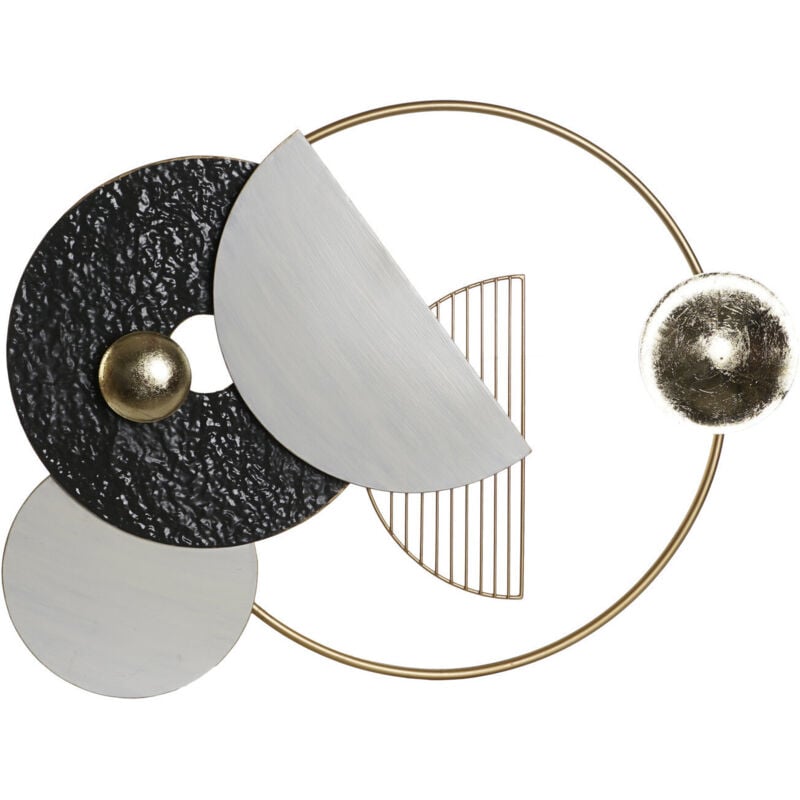 Décoration Murale Métal 70,5X6X59 Abstrait Doré