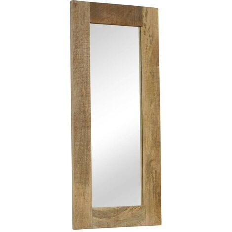 Décoration Murale Miroir 50 X 110 cm cadre en bois massif