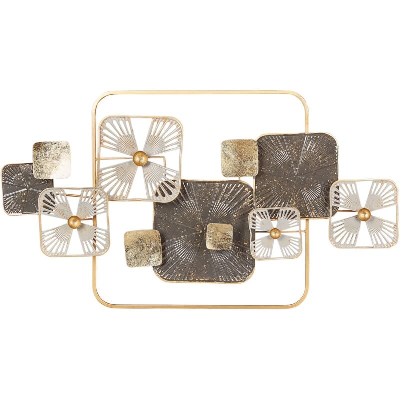 Décoration Murale Moderne en Fer Fait à la Main Multicolore Lawrencium