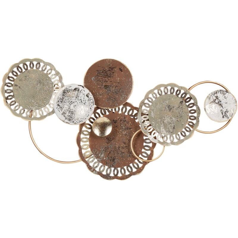 Décoration Murale Moderne en Fer Fait à la Main Multicolore Plutonium