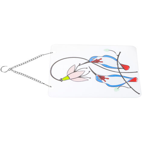 Décoration Murale Oiseaux en Céramique Bleue - Mobile Suspendu pour Intérieur, Fenêtre ou Jardin - Idée Cadeau Déco Maison