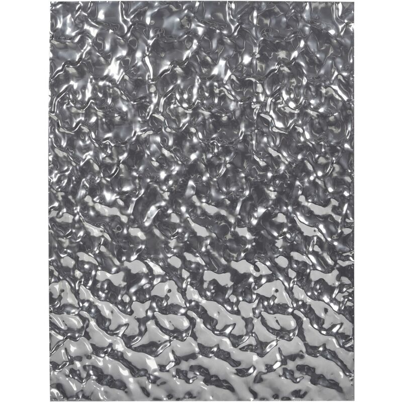 Décoration Murale Rectangulaire Accessoire Suspendu en Métal Argenté Coimbra