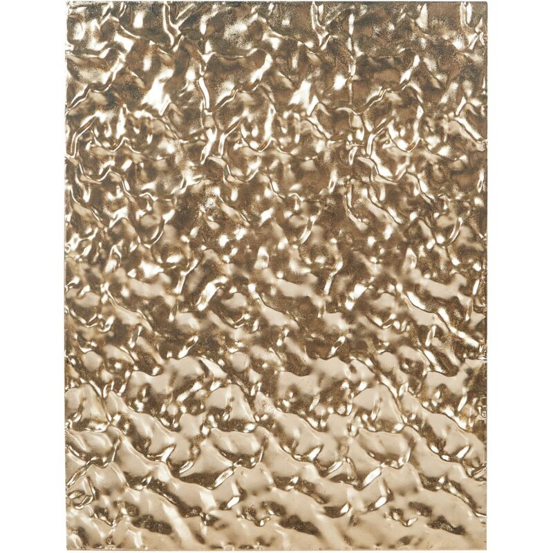 Décoration Murale Rectangulaire Accessoire Suspendu en Métal Doré Coimbra