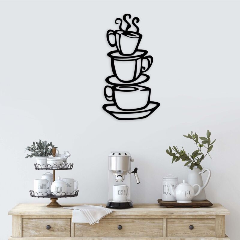 Accessoire mural decoratif en metal cafe 79768481 79768481 79768481 79768481