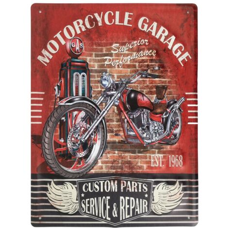Décoration murale vintage, plaque décorative en métal, design rétro pour jardin, décoration intérieure et extérieure