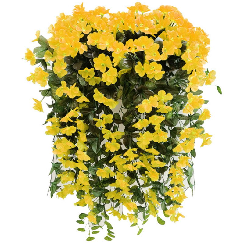 Décoration murale violette à la mode pour la maison, décoration murale artificielle violette