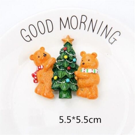 Décoration murale,Aimants de réfrigérateur de noël,cadeau de nouvel an,décoration de la maison,autocollant magnétique pour- Type 7-B