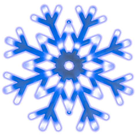 BLACHÈRE ILLUMINATION Décoration Noël motif flocon bleu et blanc lumineux