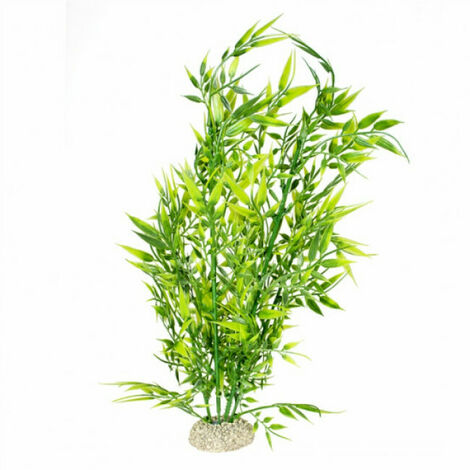 Décoration pour aquarium plante bambou flexible - Taille XL