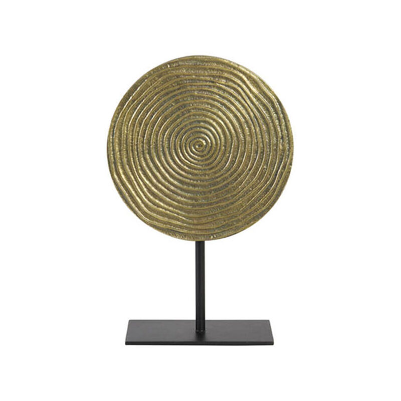 Décoration Rawas métal bronze noir 25x10x39cm Décoration Rawas métal bronze noir 25x10x39cm