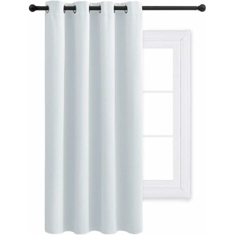 Décoration Rideau Occultant - Rideaux Thermique de Fenêtre Lumineux Bloquer Isolation Phonique Uni pour Fille Chambre Maison,