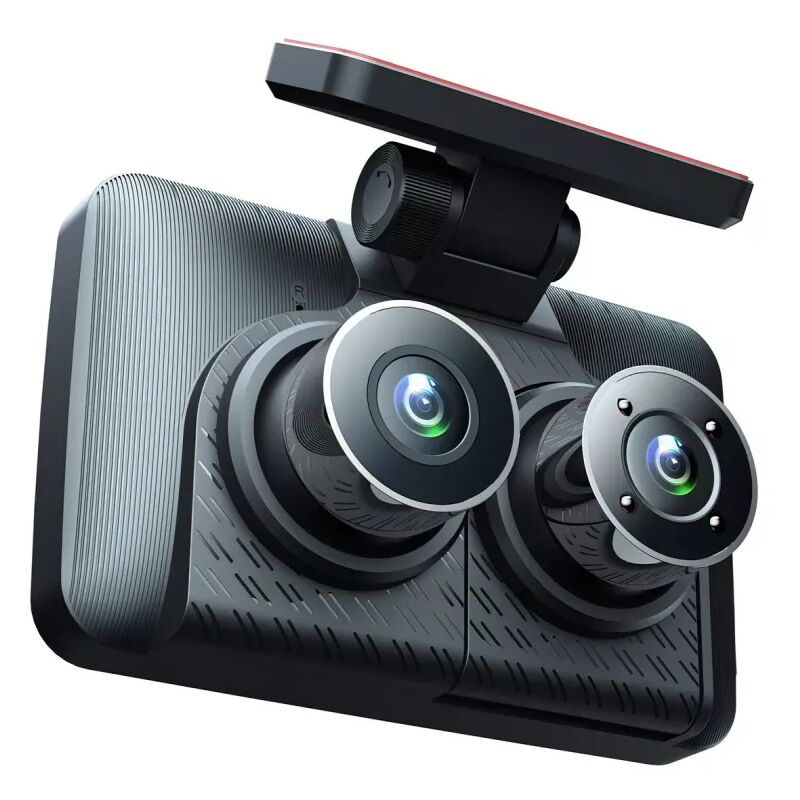LIFCAUSAL Accessoire caméra voiture Dashcam HD 1080p avec triple écran pour conduite sécurisée