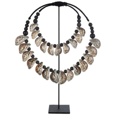 Décoration sur Pied "Coquillages" 60cm Noir