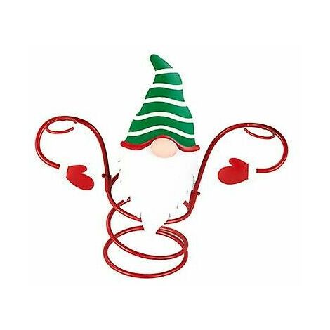 Décorations de canne de bonbon de Noël Pendentifs d'étoile de canne de bonbon non tissés de Noël Ornement d'étoile de Noël Décor de jardin d'arbre de Noël (6pcs)
