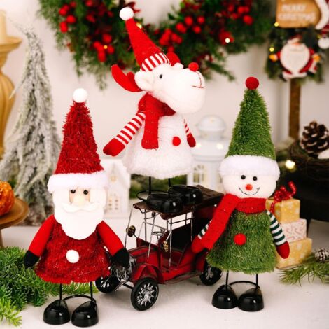 Décorations de de Noël - Figurine Télescopique Debout Père Noël - Bonhomme