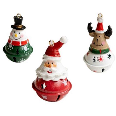 Décorations de Noël à suspendre : Père Noël, cerf et ours