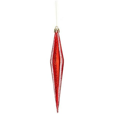 Décorations de Noël Allongé 8,5 x 3,5 x 19 cm Rouge PVC