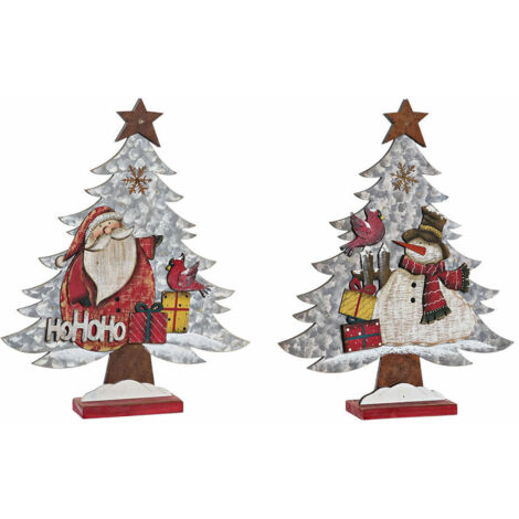 Décorations de Noël DKD Home Decor Bois (2 pcs) (33 x 6 x 39.5 cm)