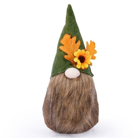 Décorations de Noël Gnomes, Décoration d'automne Tournesol Nain sans visage Ornement Gnomes Intérieur pour Noël