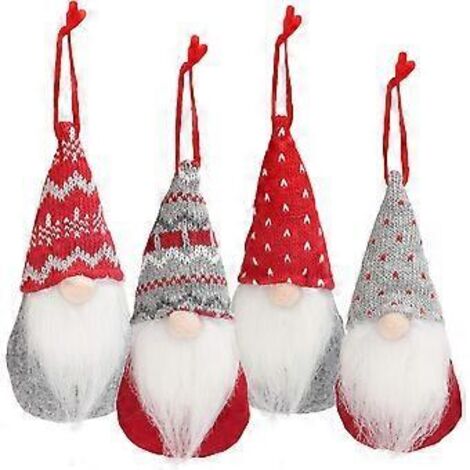 Décorations de Noël scandinaves, gnomes porte-bonheur du folklore en feutre résistant pour vos éléments de Noël, adaptés au sapin de Noël.