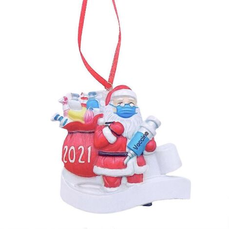 Décorations de sapin de Noël : figurines de Père Noël à suspendre pour escalier ou mur.