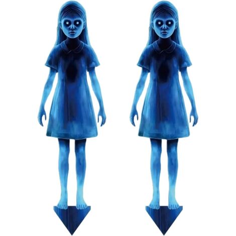 Décorations d'Extérieur pour Halloween, Lot De 2 Piquets Décoratifs pour