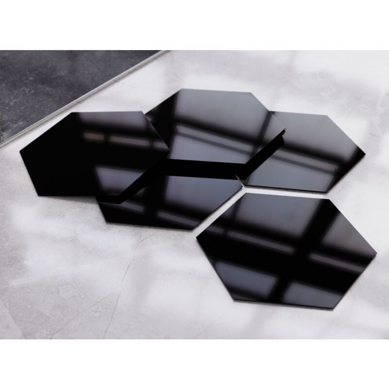 Décorations murales lot de 9 noir poli - 120x140mm