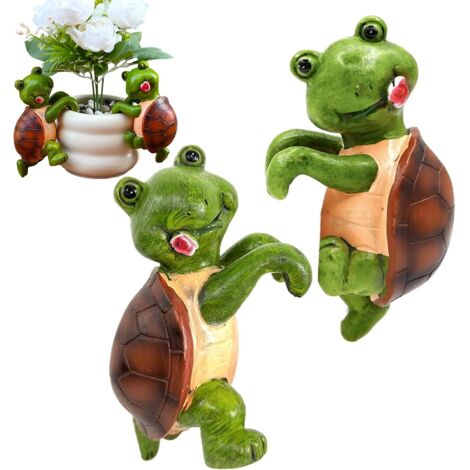 Décorations pour en Pot - 2 Pièces Tortue Grimpeuse Cache - Pots - Ornement