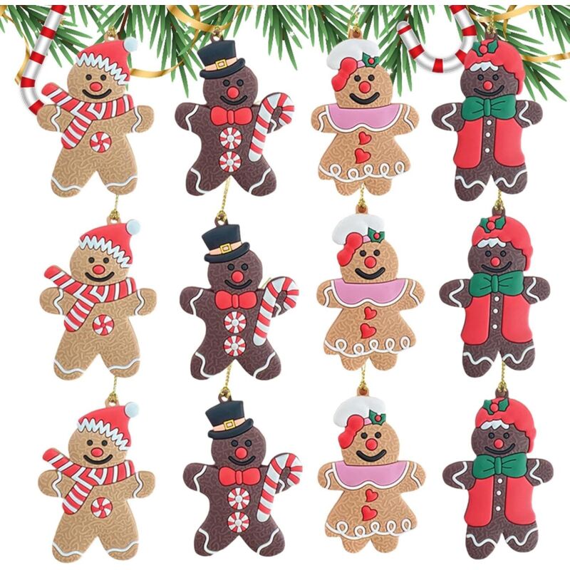 Décorations Spice D – 12 étiquettes de fête – Figurines