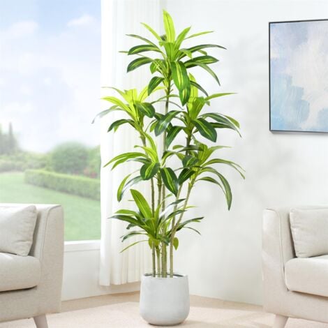 Decorative Artificial Agave Tree with Plastic Planter and Artificial Moss 150cm