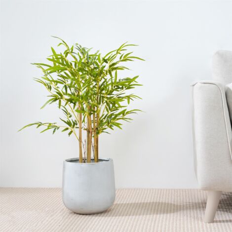 Decorative Artificial Bamboo Tree with Plastic Planter and Artificial Moss 80cm