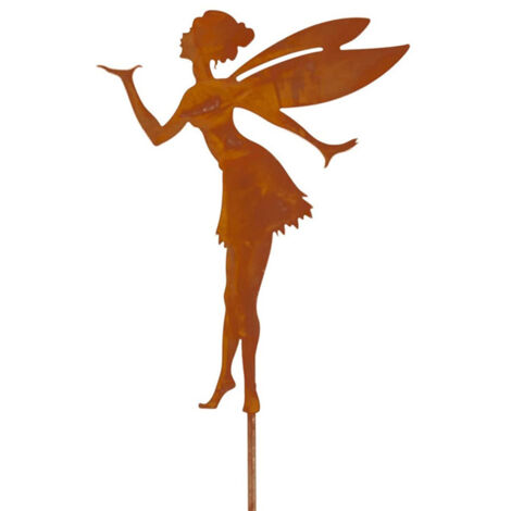 Decorative Garden Stakes Fairy Silhouette Metal Yard Stakes Arts Outdoor Garden Decor Spring Decor