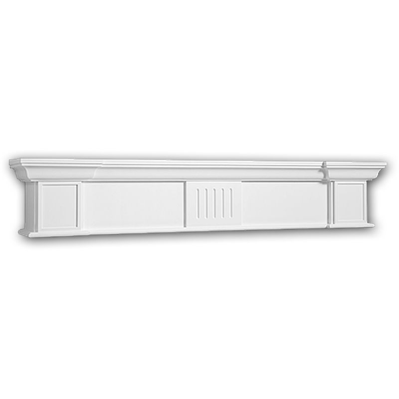 Decorative mantelpiece 164004 Profhome Decor ative Element timeless classic design white