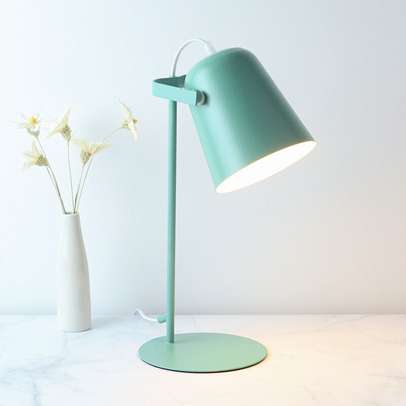 Briday - Decorative Table Lamp, Reading Lights, Design for Office and Bedside Table, Living Room, Iron Art, LED Bulb, Green