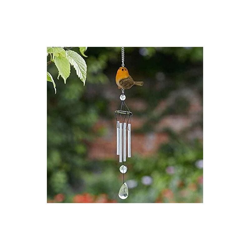 Decorative uv Resistant Robin Windchime