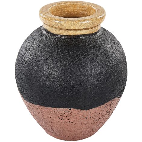 Decorative Vase DAULIS Ceramic 31 cm Black