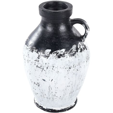 Decorative Vase MASSALIA Ceramic 33 cm White