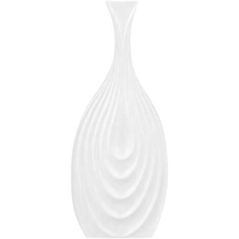 Decorative Vase THAPSUS Ceramic 39 cm White