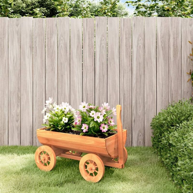 Decorative Wagon 70x43x54 Cm Solid Wood Fir Vidaxl