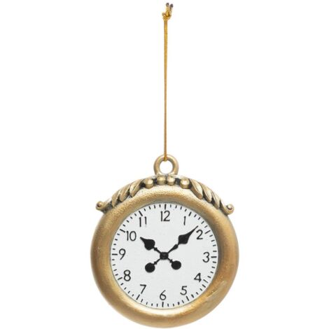 Decorazione abete in resina 10cm orologio gousset - Atmosphera créateur d'intérieur