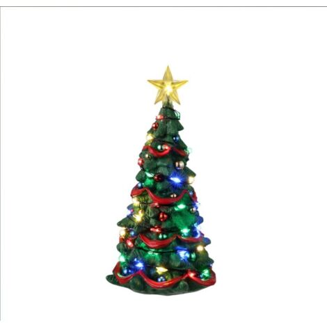 Decorazione Albero di Natale nevoso con componenti elettriche, animazioni e luci, da 8,5 cm