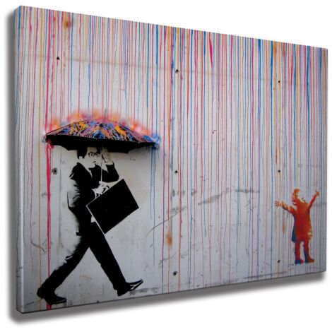 Decorazione artistica da parete con stampa su tela Painting Multicolore