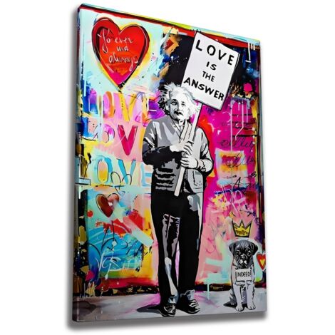 Decorazione artistica da parete con stampa su tela Painting Multicolore