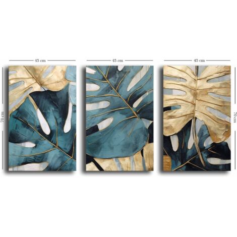 Decorazione artistica da parete con stampa su tela Painting Multicolore