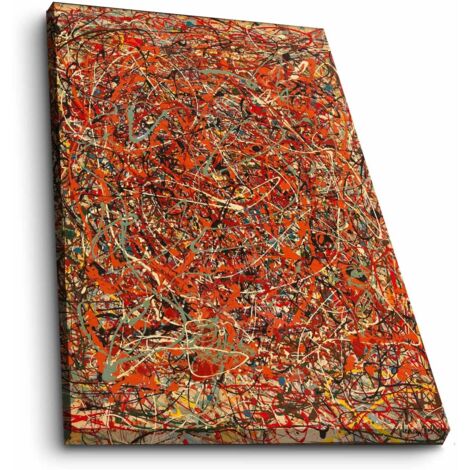 Decorazione artistica da parete con stampa su tela Painting Multicolore