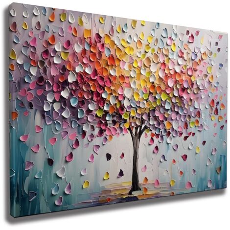Decorazione artistica da parete con stampa su tela Painting Multicolore